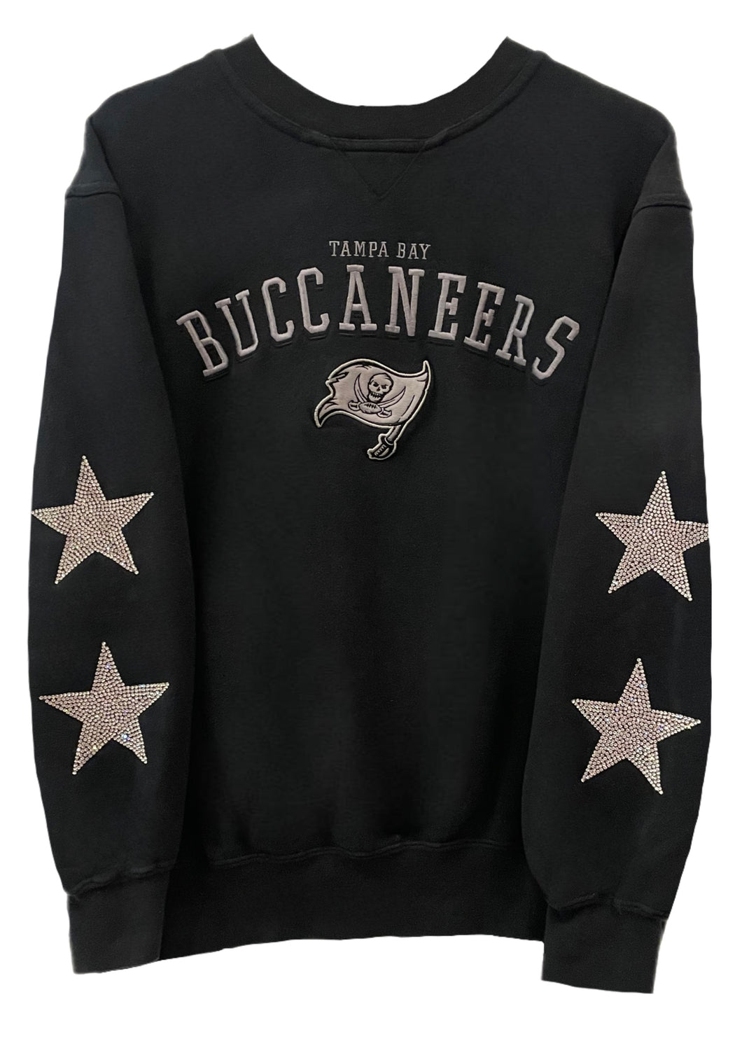 Tampa Bay Buccaneers, NFL One of a KIND “Rare Find”Vintage Sweatshirt with Crystal Star Design