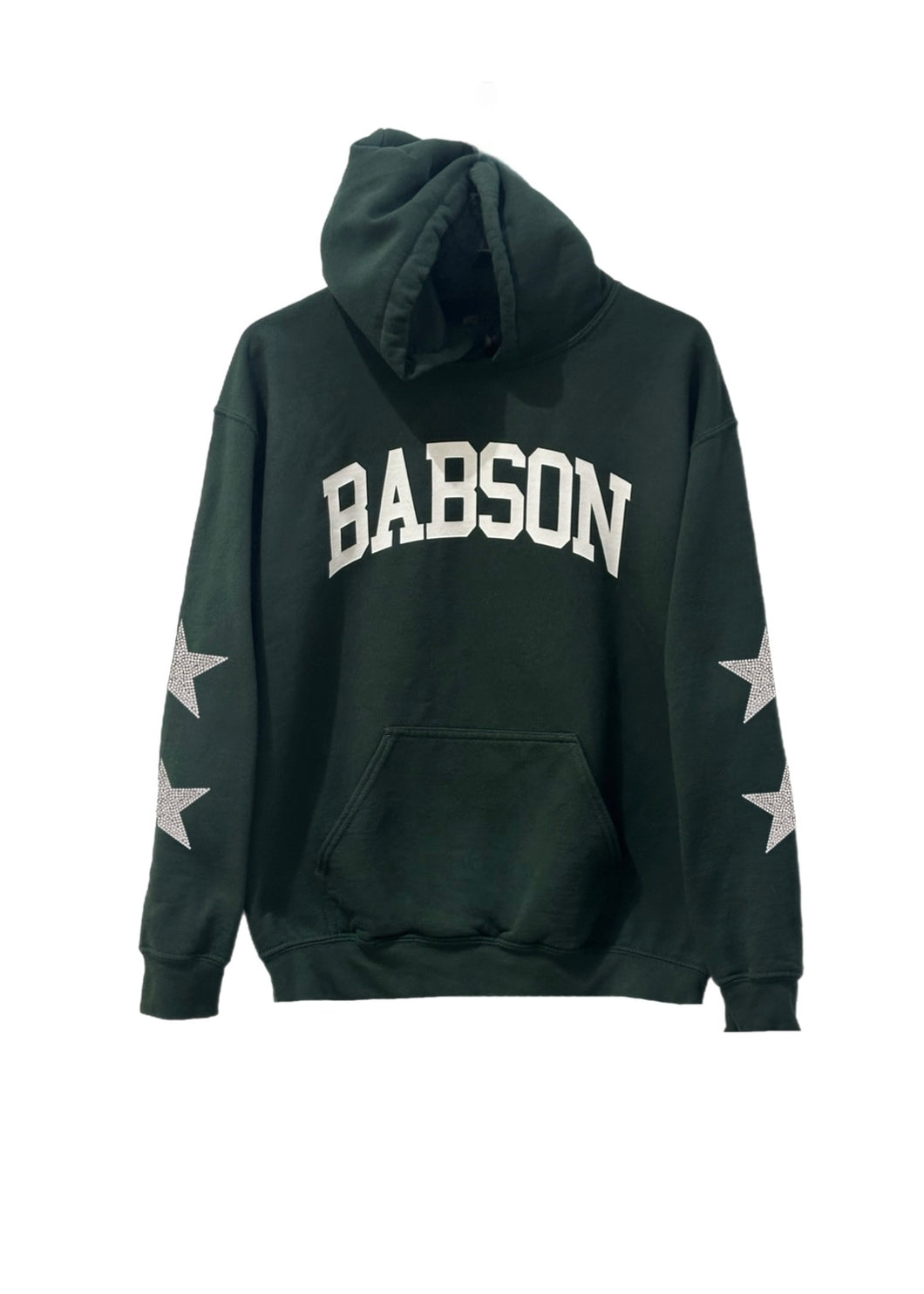 Babson College, Reworked Hoodie with Crystal Star Design