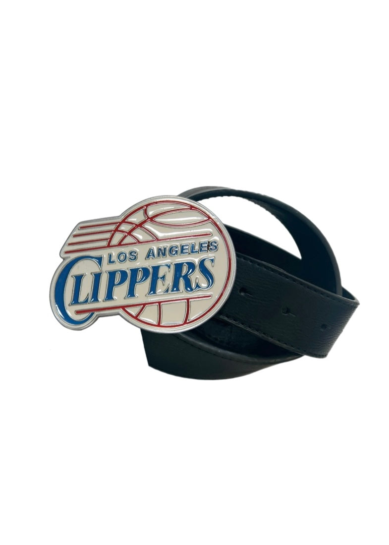 Los Angeles Clippers, NBA Vintage 2005 Belt Buckle with New Soft Leather Strap