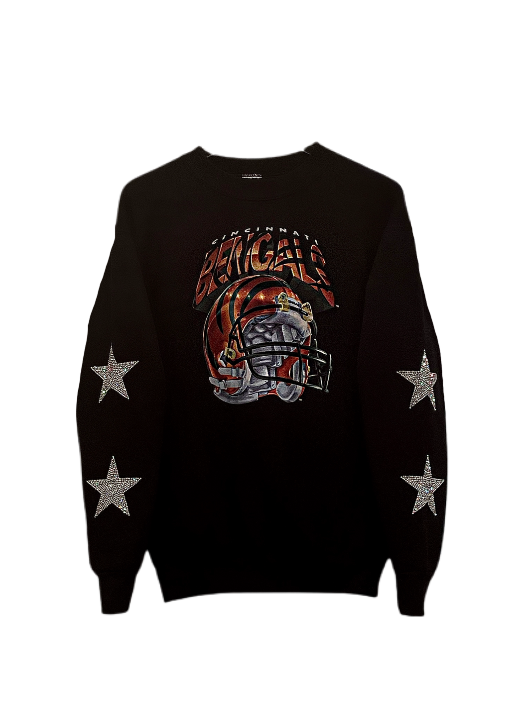 Cincinnati Bengals, NFL One of a KIND Sweatshirt with Crystal Star Design