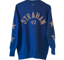 Load image into Gallery viewer, NY Giants, NFL One of a KIND Vintage Sweatshirt with Crystal Star Design, Custom Name + Number
