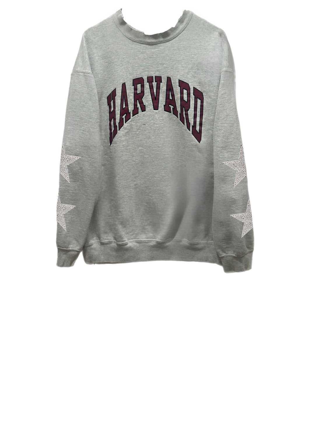 Harvard University, One of a KIND Vintage Sweatshirt with Crystal Star Design