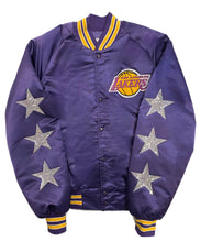 Load image into Gallery viewer, LA Lakers, NBA One of a KIND Vintage “Rare Find” Jacket with Three Crystal Star Design
