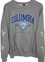Load image into Gallery viewer, Columbia Univeristy, One of a KIND Vintage Sweatshirt with Crystal Star Design
