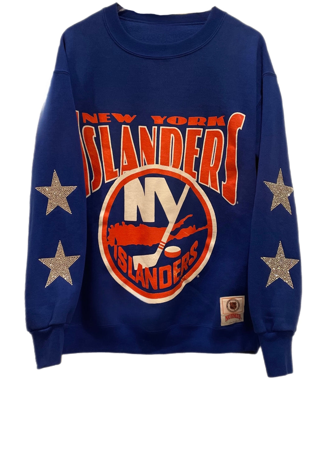 NY Islanders, NHL One of a KIND Vintage ”Rare Find” Sweatshirt with Crystal Star Design