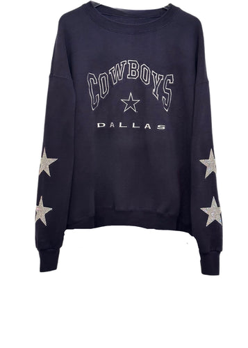 Dallas Cowboys, NFL One of a KIND Vintage Sweatshirt with Crystal Star –  ShopCrystalRags