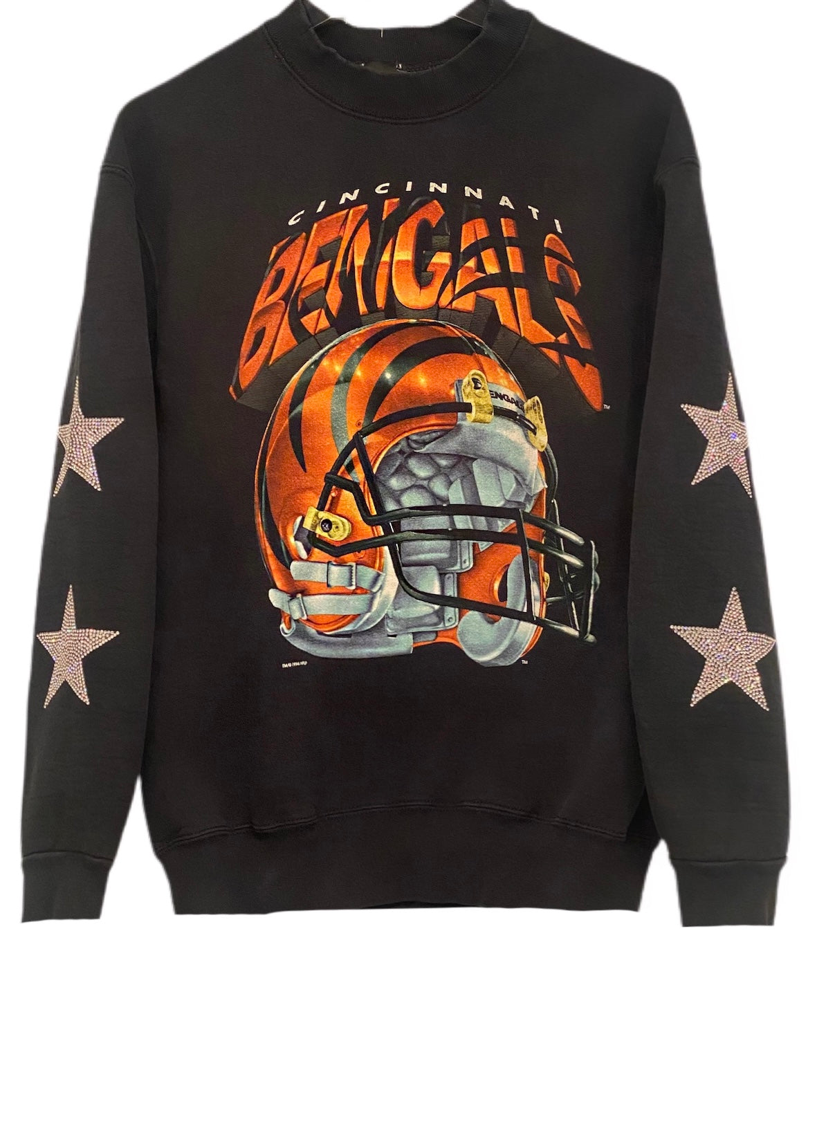 Cincinnati Bengals, NFL One of a KIND Vintage Sweatshirt with Crystal –  ShopCrystalRags