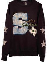Load image into Gallery viewer, Dallas Stars, NHL One of a KIND Vintage Sweatshirt with Crystal Stars Design
