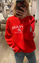 Load image into Gallery viewer, University of Utah, One of a KIND Vintage Sweatshirt with Three Crystal Star Design
