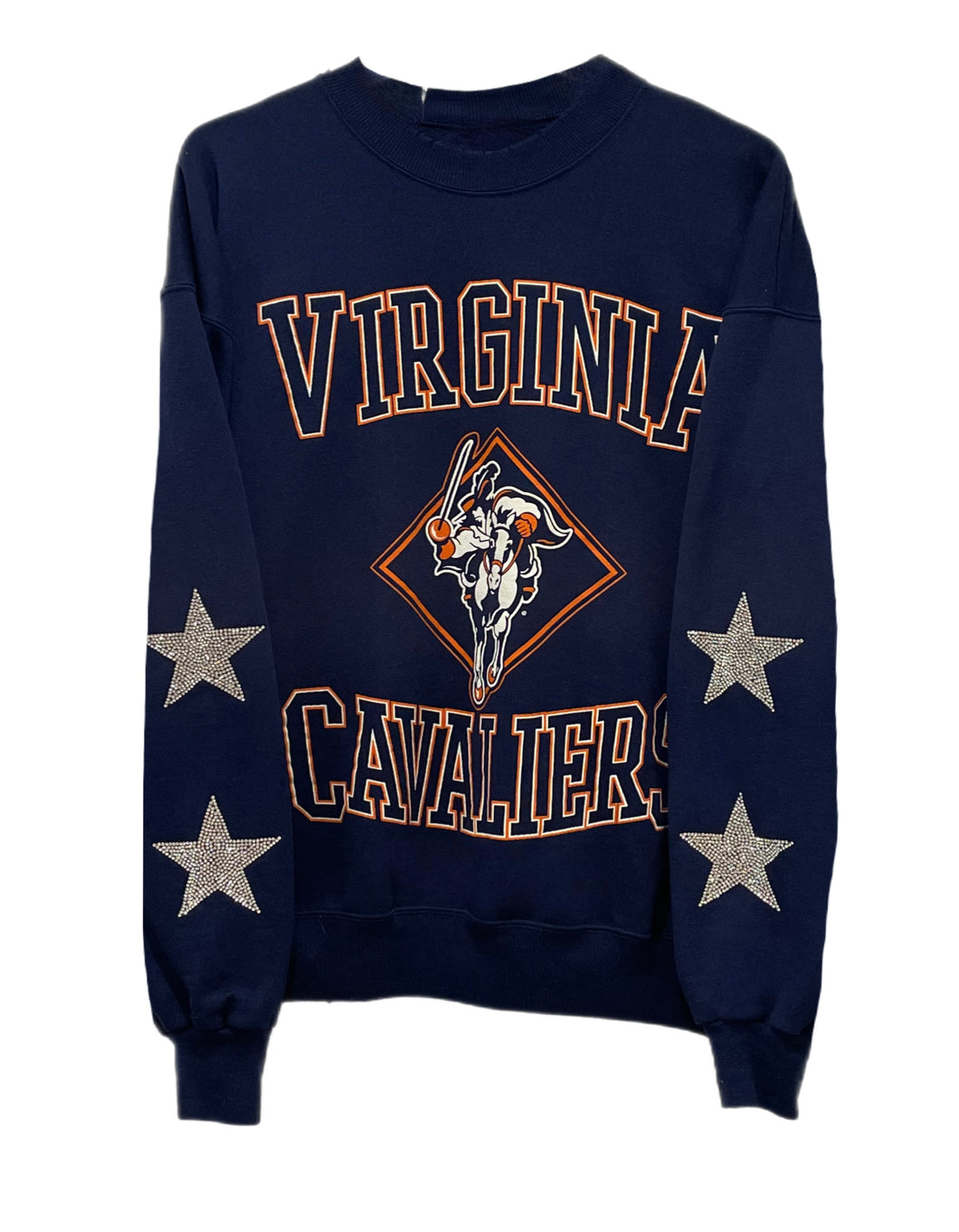 University of Virginia, UVA One of a KIND “Rare Find” Vintage Sweatshirt with Crystal Star Design