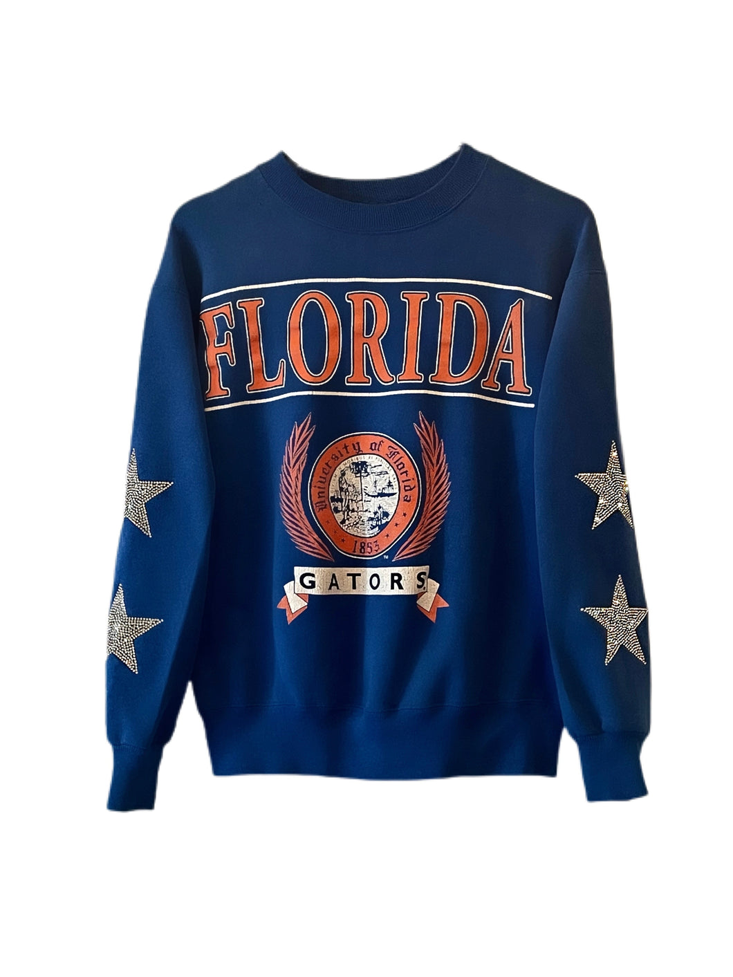 University of Florida, One of a KIND Vintage UF Sweatshirt with Crystal Star Design