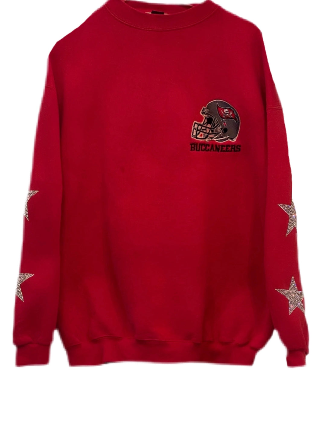 Tampa Bay Buccaneers, NFL One of a KIND Vintage Sweatshirt with Crystal Star Design
