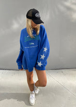 Load image into Gallery viewer, Seattle Seahawks, NFL One of a KIND Vintage Sweatshirt with Three Crystal Star Design
