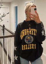 Load image into Gallery viewer, Pittsburgh Steelers, NFL One of a KIND Vintage Sweatshirt with Three Crystal Star Design
