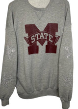 Load image into Gallery viewer, Mississippi State University, One of a KIND Vintage Sweatshirt with Swarovski Crystal Star Design
