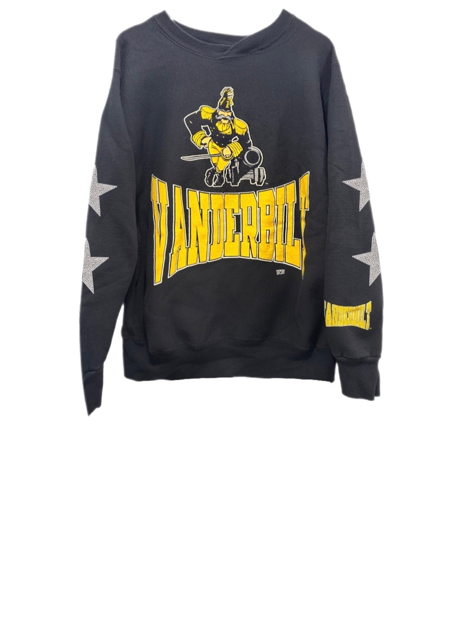 Vanderbilt University, One of a KIND Vintage “Rare Find” Sweatshirt with Crystal Star Design