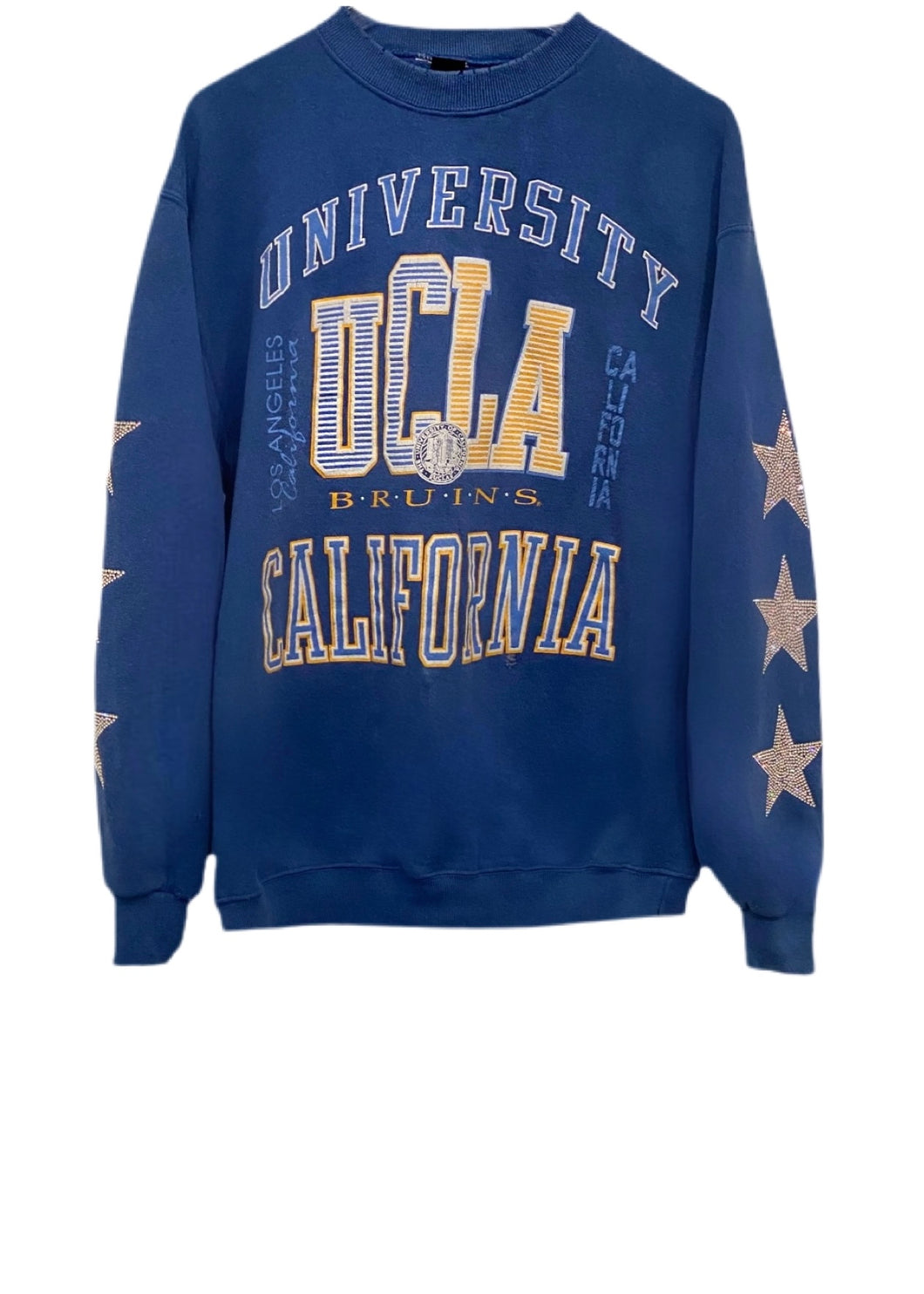 University of California Los Angeles, One of a KIND Vintage Bruins UCLA with Three Crystals Star Design