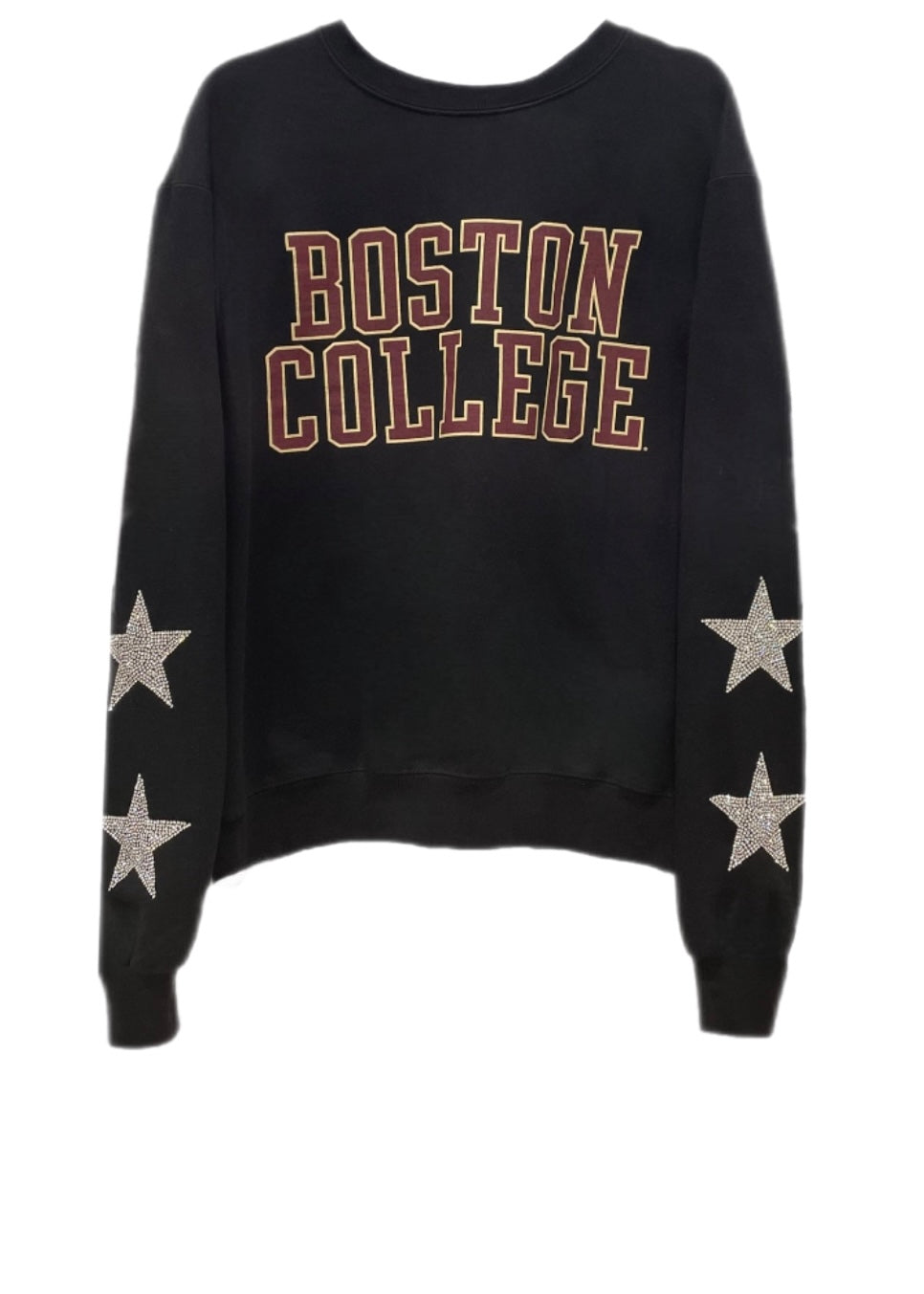 Boston College, BC One of a KIND Vintage Sweatshirt with Crystal Star Design.