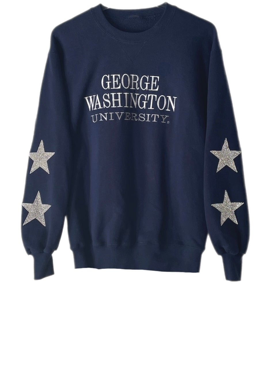 George Washington University, One of a KIND Sweatshirt with Crystal Star Design