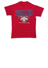 Load image into Gallery viewer, Philadelphia Phillies, MLB One of a KIND Vintage Tee with Overall Crystal Design
