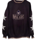Load image into Gallery viewer, Toronto Maple Leafs, NHL One of a KIND Vintage Sweatshirt with Crystal Stars Design
