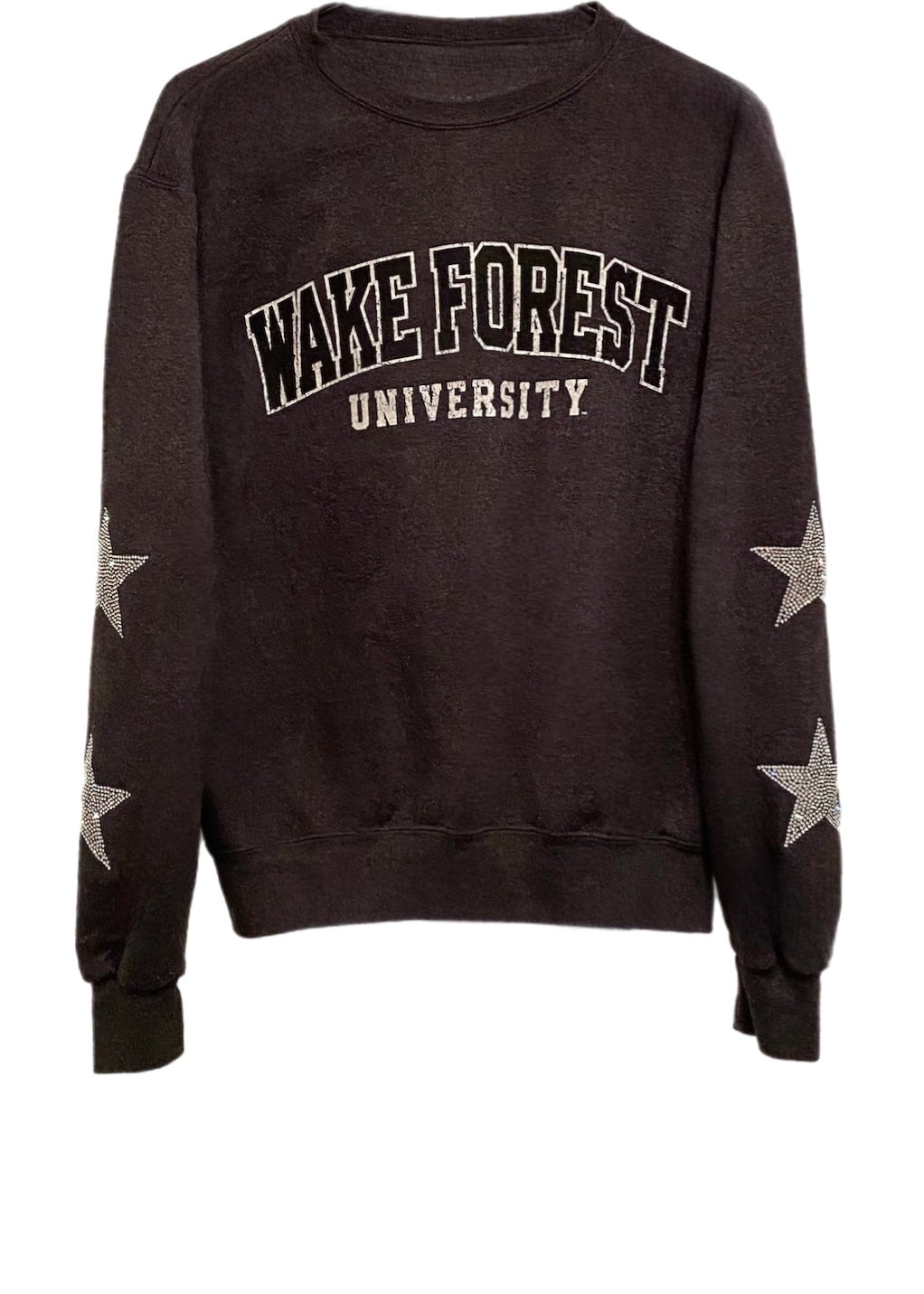 Wake Forest University, One of a KIND Vintage Sweatshirt with Crystal Star Design