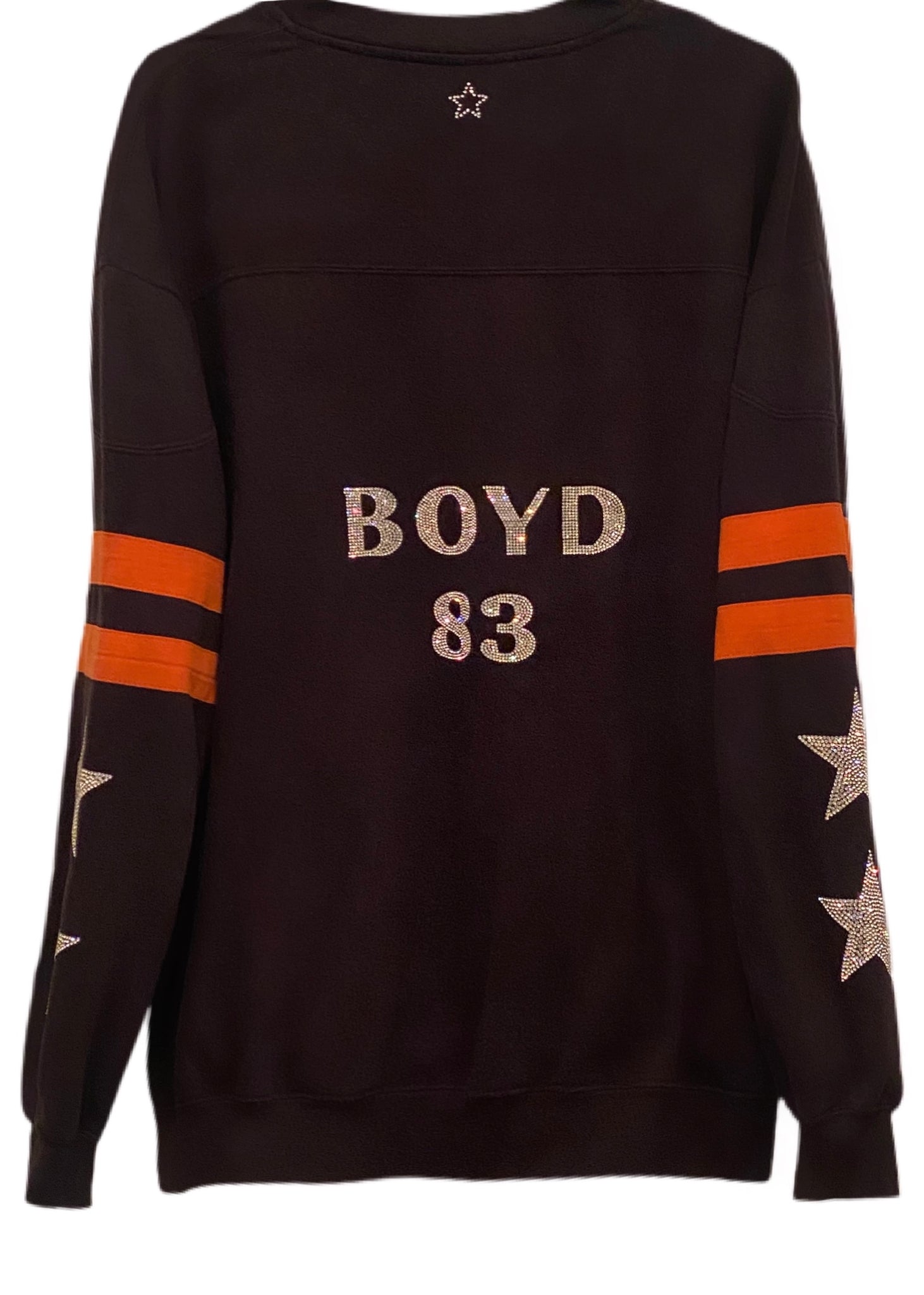 ShopCrystalRags Dallas Cowboys, NFL One of A Kind Vintage Sweatshirt with Crystal Star Design.