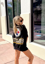 Load image into Gallery viewer, Pittsburgh Steelers, NFL One of a KIND Vintage Sweatshirt with Crystal Star Design
