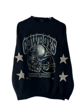 Load image into Gallery viewer, Dallas Cowboys, NFL One of a KIND Vintage Sweatshirt with Crystal Star Design
