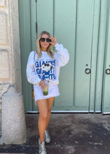 Load image into Gallery viewer, NY Giants, Football One of a KIND Vintage Sweatshirt with Crystal Star Design
