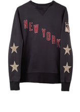Load image into Gallery viewer, New York Rangers, NHL One of a KIND Vintage Sweatshirt with Crystal Stars Design

