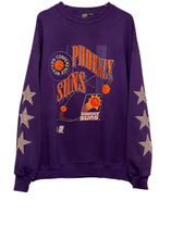 Load image into Gallery viewer, Phoenix Sun, NBA One of a KIND Vintage Sweatshirt with Three Crystal Star Design

