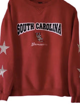 Load image into Gallery viewer, University of South Carolina, One of a KIND Vintage Gamecocks Sweatshirt with Crystal Star Design
