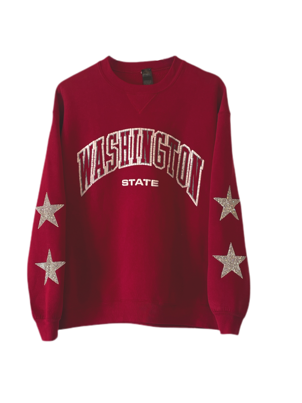 Washington State University, One of a KIND Sweatshirt with Crystal Star Design