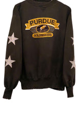 Load image into Gallery viewer, Purdue University, One of a KIND Vintage Sweatshirt with Crystal Star Design
