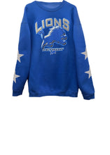 Load image into Gallery viewer, Detroit, Lions, NFL One of a KIND Vintage Sweatshirt with Crystal Star Design

