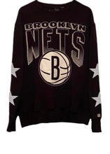 Load image into Gallery viewer, Brooklyn Nets, NBA One of a KIND Vintage Sweatshirt with Crystal Star Design
