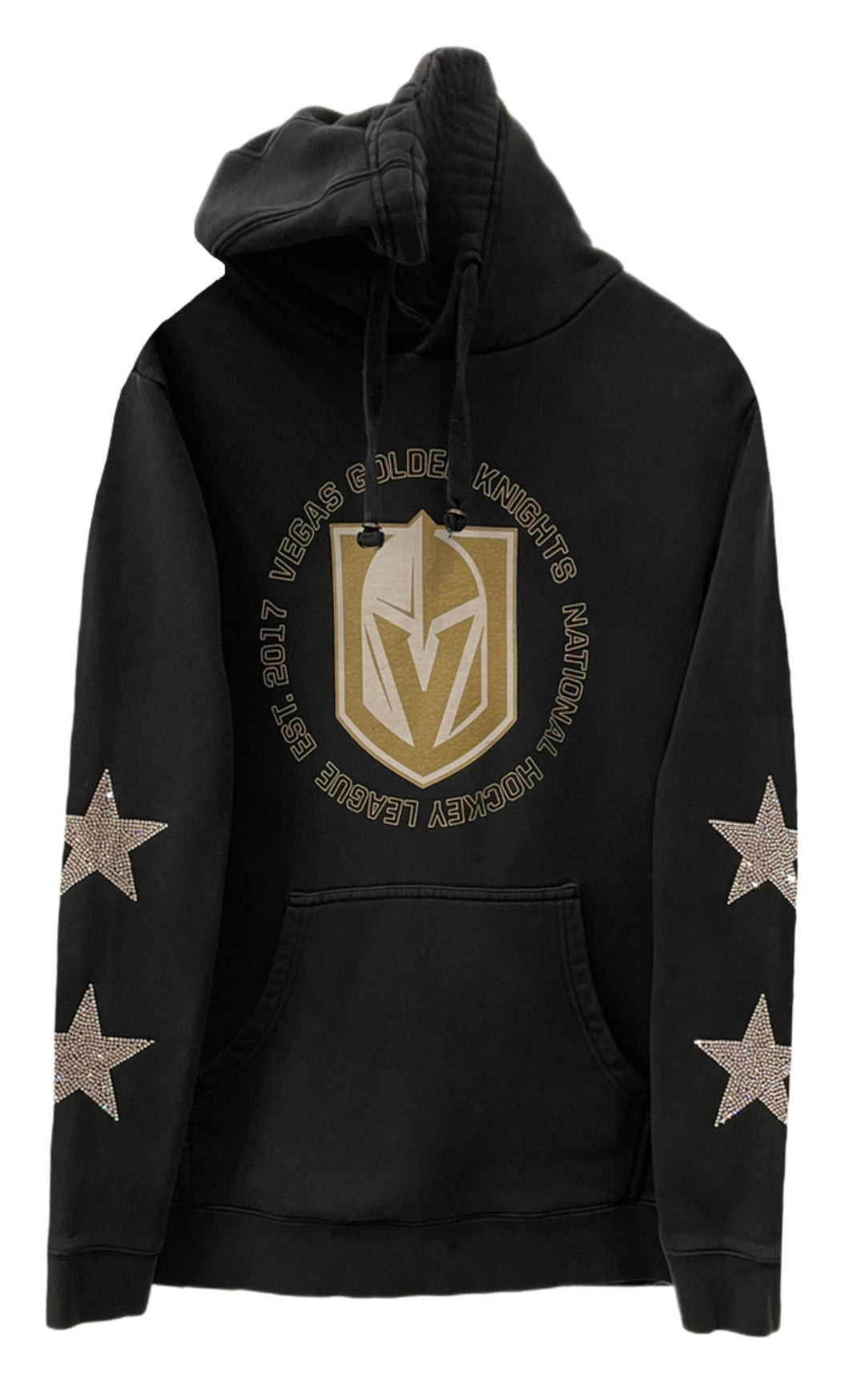 Vegas Golden Knights, NHL Vintage Hoodie with Crystal Star Design