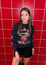 Load image into Gallery viewer, Miami Heat, NBA One of a KIND Vintage Sweatshirt with Crystal Star Design.
