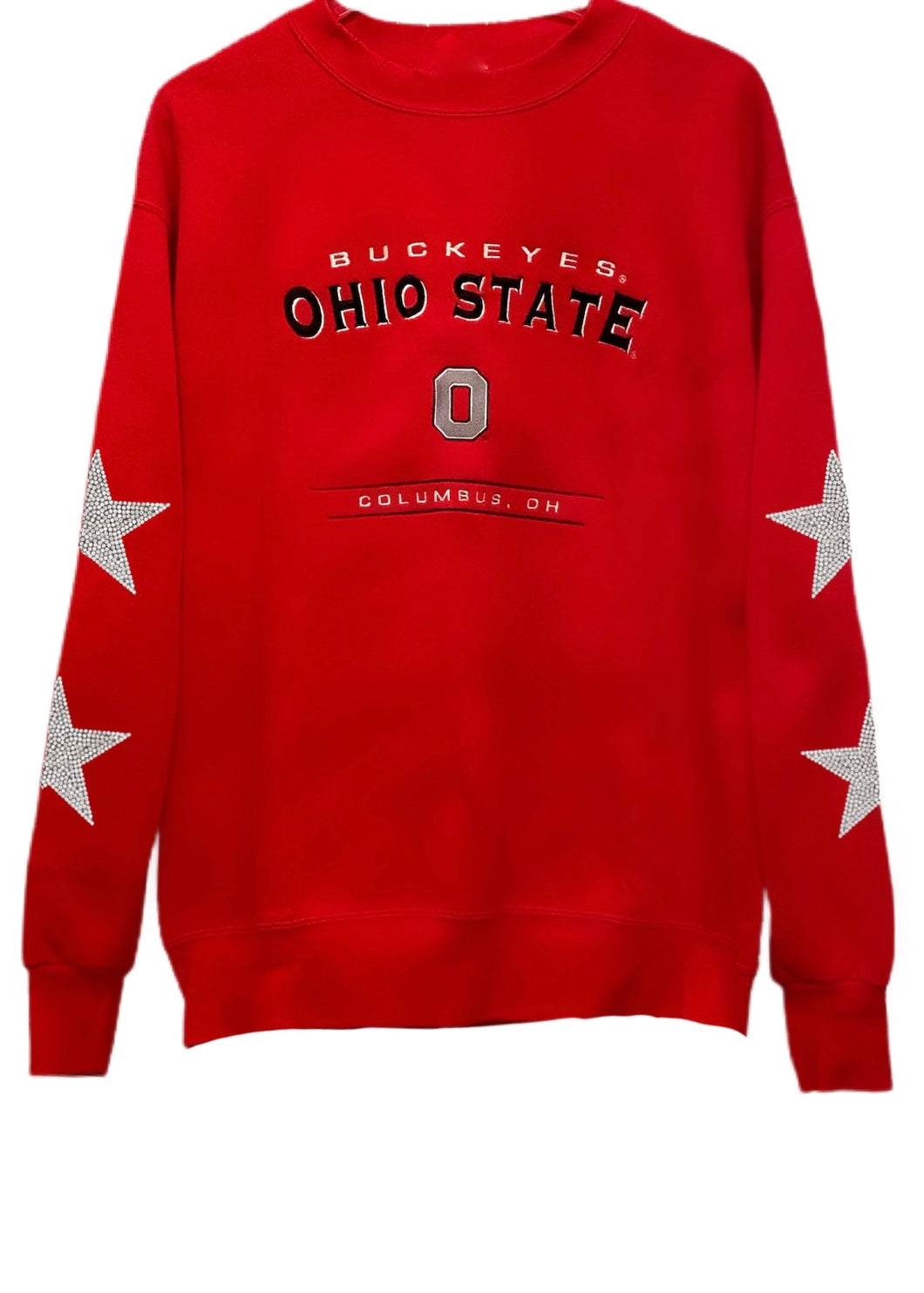 Ohio State University, One of a KIND Vintage Sweatshirt with Crystal Star Design