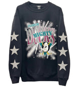 Load image into Gallery viewer, Anaheim Ducks, NHL One of a KIND Vintage Sweatshirt with Three Crystal Star Design.
