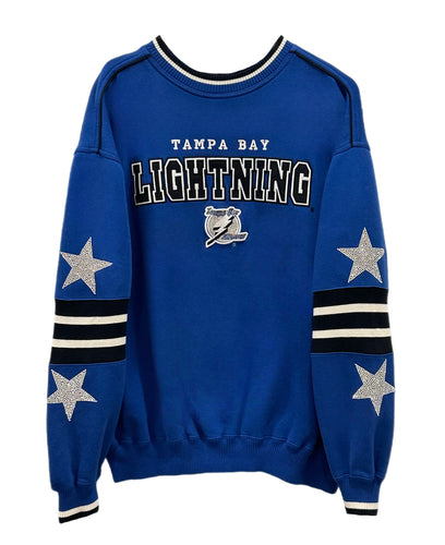NHL Tampa Bay Lightning Custom Name Number Vintage White Jersey Zip Up  Hoodie