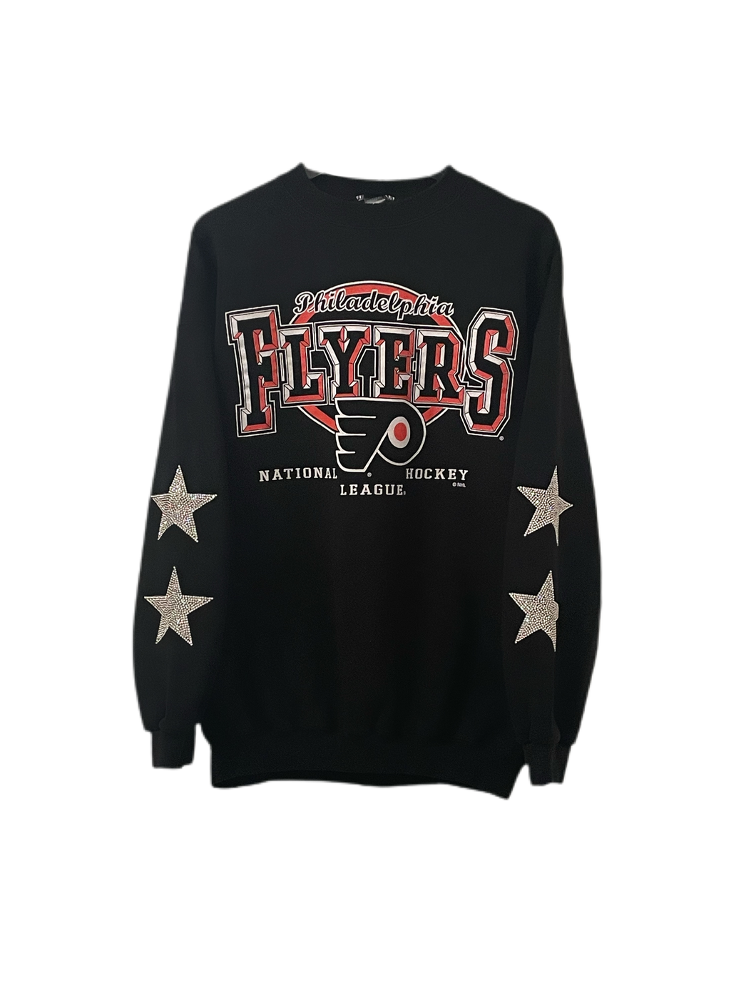 Philadelphia Flyers, NHL One of a KIND Vintage Sweatshirt with Crystal Star Design