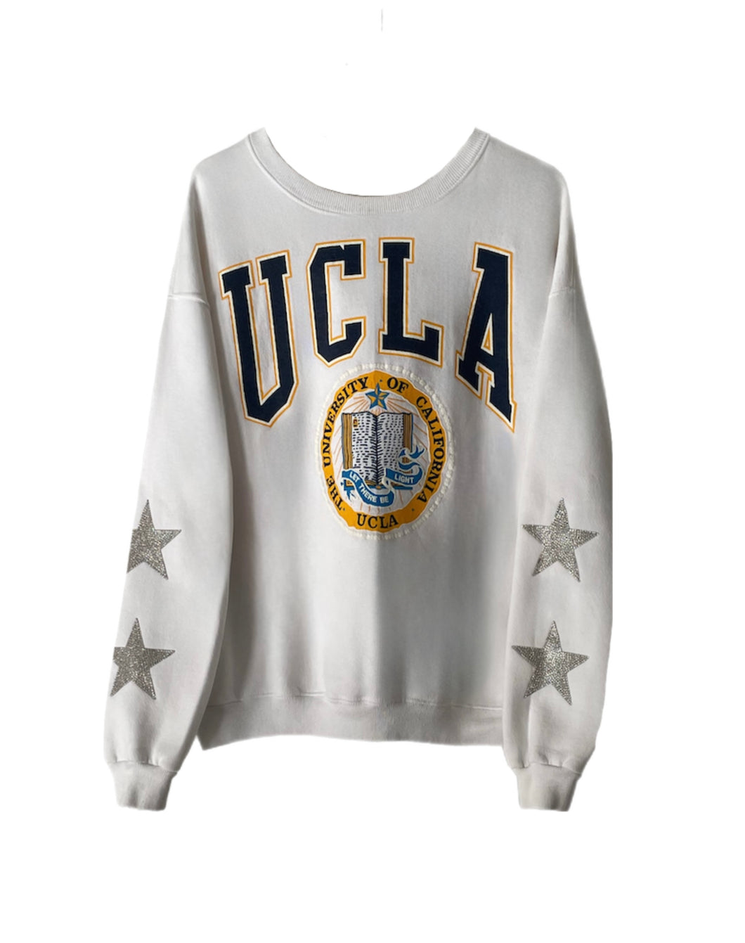 University of California Los Angeles, One of a KIND Vintage UCLA Bruins Sweatshirt with Crystals Star Design