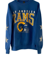 Load image into Gallery viewer, Los Angeles Rams, NFL One of a KIND Vintage LA Rams Sweatshirt with Crystal Star Design
