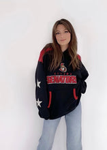 Load image into Gallery viewer, Ottawa Senators, NHL One of a KIND Vintage Hoodie with Crystal Stars Design

