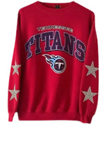 Load image into Gallery viewer, Tennessee Titans, NFL One of a KIND Vintage Sweatshirt with Crystal Star Design
