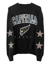 Load image into Gallery viewer, Washington Capitals, NHL One of a KIND Vintage Sweatshirt with Crystal Stars Design
