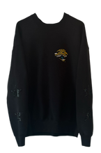 Load image into Gallery viewer, Jacksonville Jaguars, NFL One of a KIND Vintage Sweatshirt with Black Crystal Star Design
