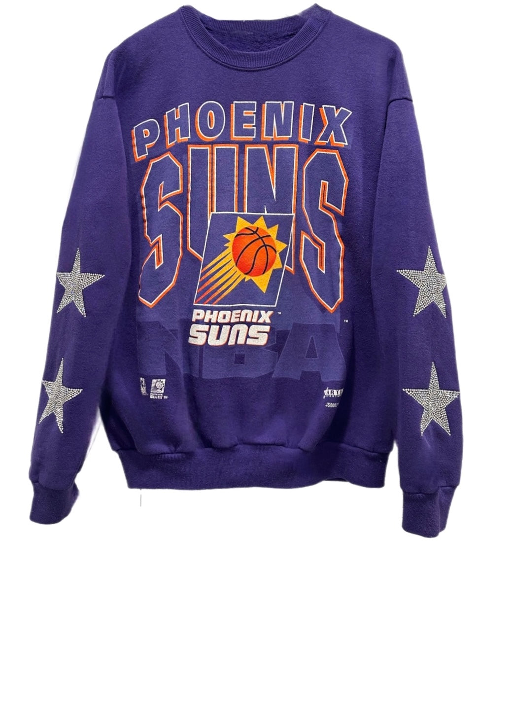 Phoenix Sun, NBA One of a KIND Vintage Sweatshirt with Crystal Star Design